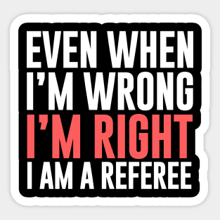 Referee Right Sticker